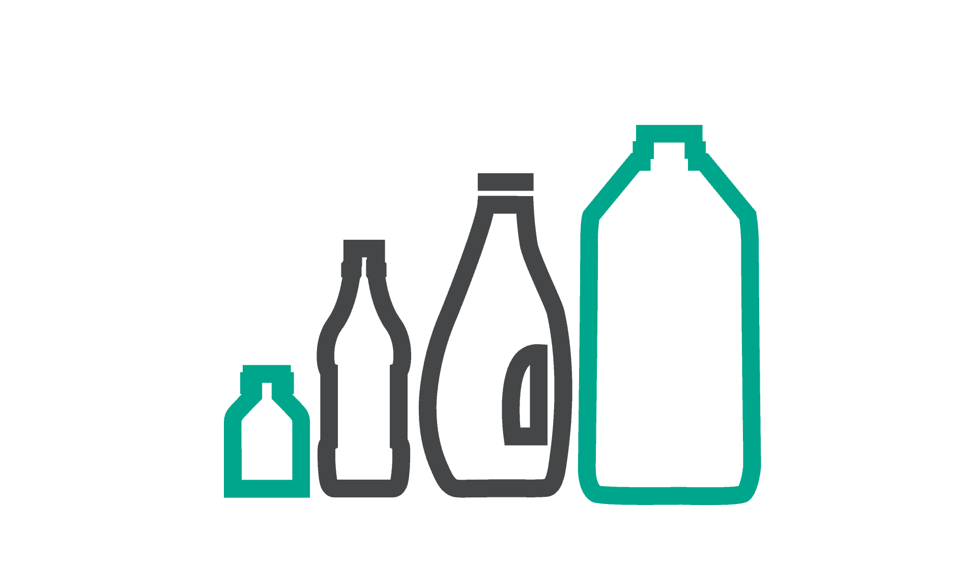 Wide range of bottle designs